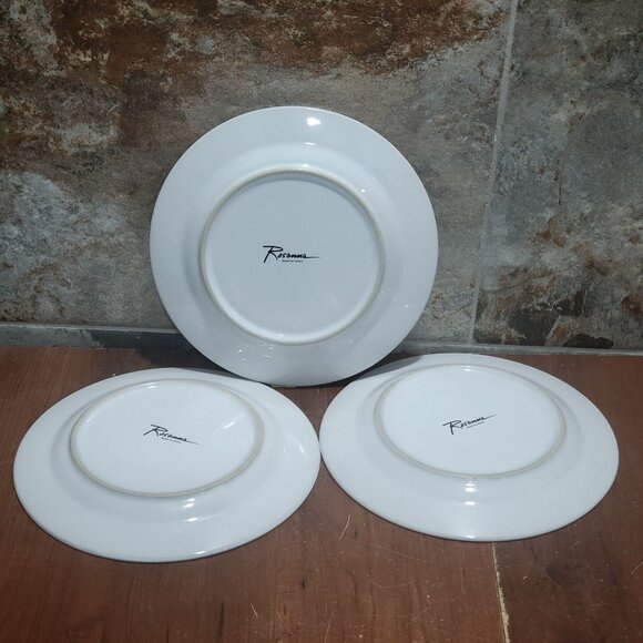 Rosanna Studio Champagne Wine and Cheese 8” Plates Luncheon Snack Set of 3 - Picture 11 of 11